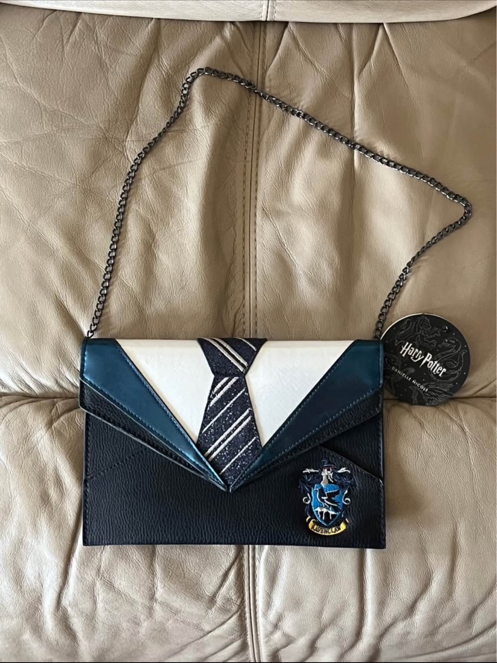 Harry Potter Ravenclaw Envelope Crossbody Bag in Blue and Black